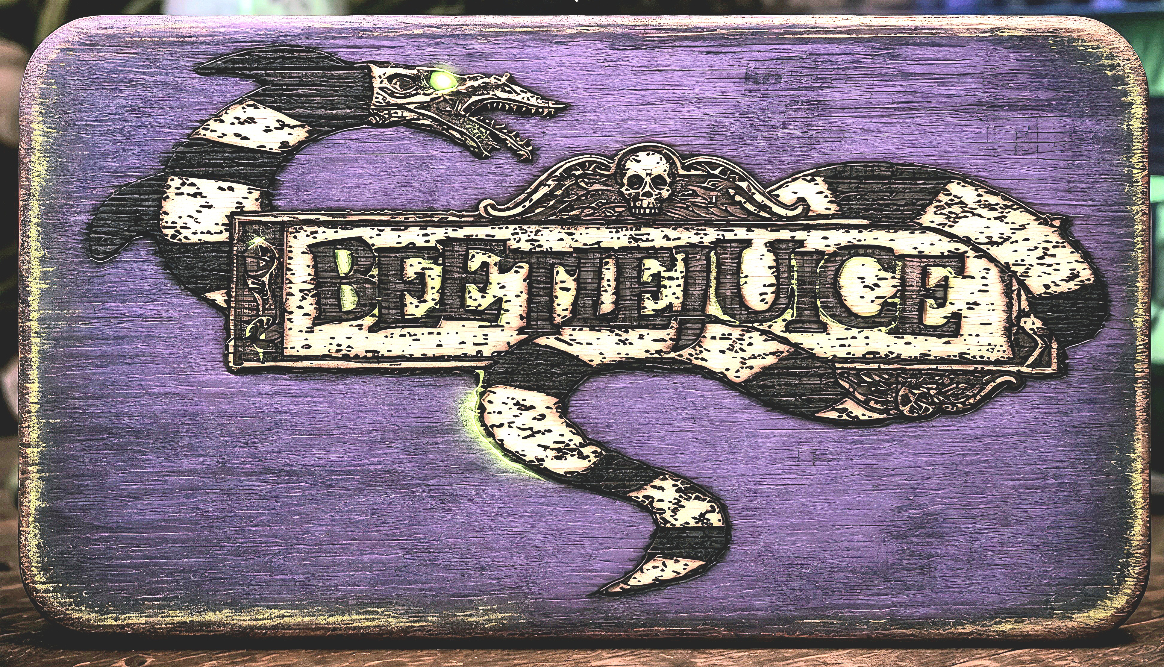 Wood engraving: Beetlejuice