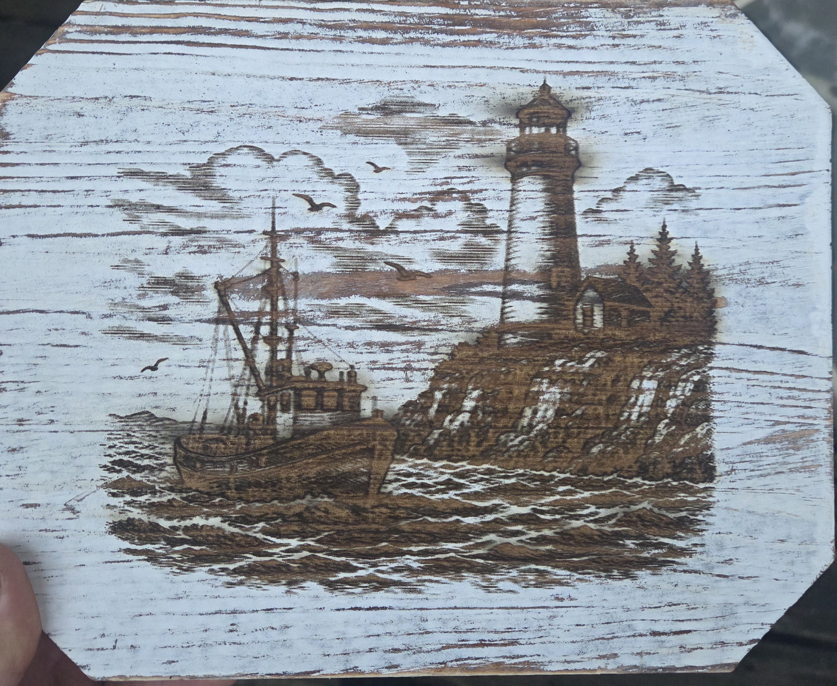 Wood engraving: White Wood